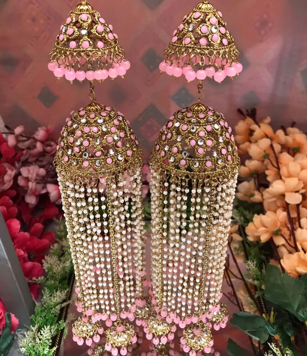 Baby Pink Bridal Kaleeras Wedding Bangle Charms Bridal Punjabi Kalira For Indian Wedding - JAI HO INDIA