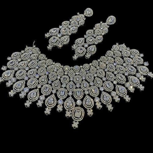 Wedding American Diamond Jewelry Set- JAI HO INDIA