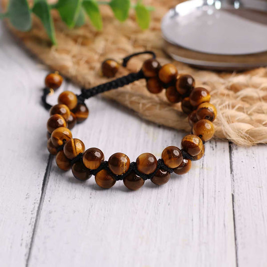 Tiger Eye Double Layered Thread Bracelet