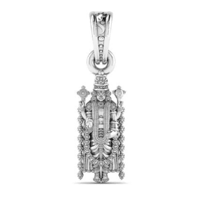 Lord Tirupati Balaji Sterling Silver Pendant - JAI HO INDIA