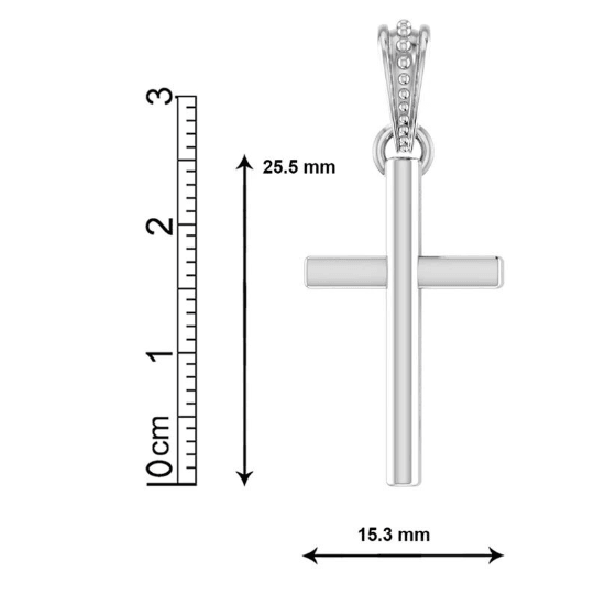 Jesus Christ Cross Pendant In Sterling Silver - JAI HO INDIA
