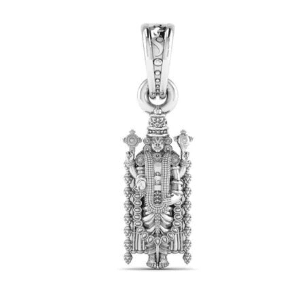 Lord Tirupati Balaji Sterling Silver Pendant - JAI HO INDIA