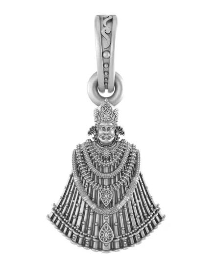 Baba Khatu Shyam Sterling Silver Pendant - JAI HO INDIA