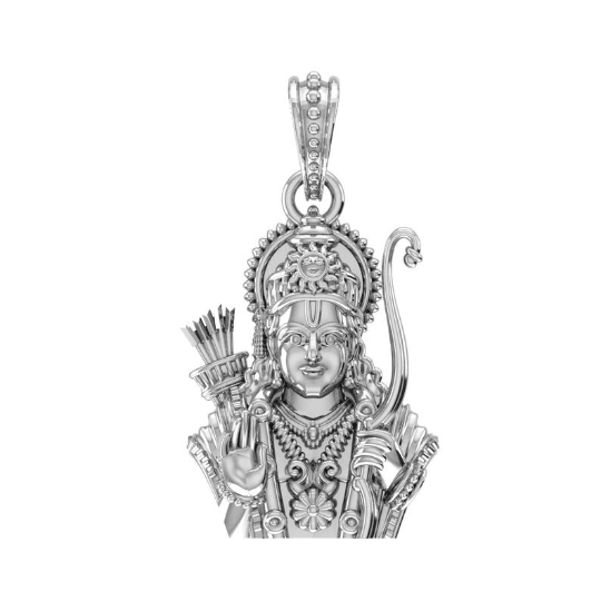 Shree Ram Sterling Silver Pendant - JAI HO INDIA