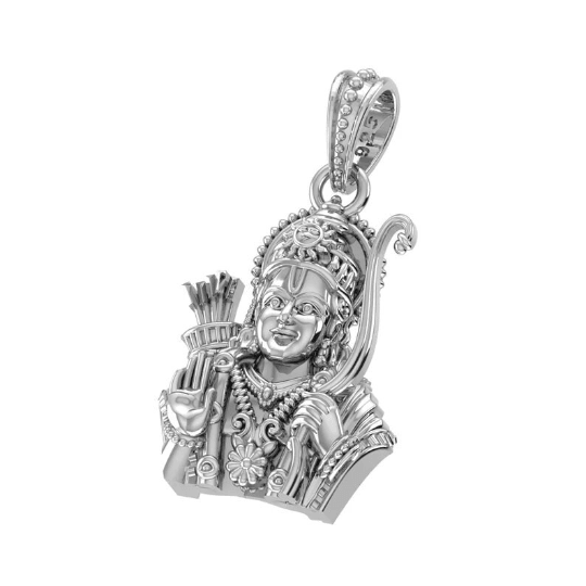 Shree Ram Sterling Silver Pendant - JAI HO INDIA