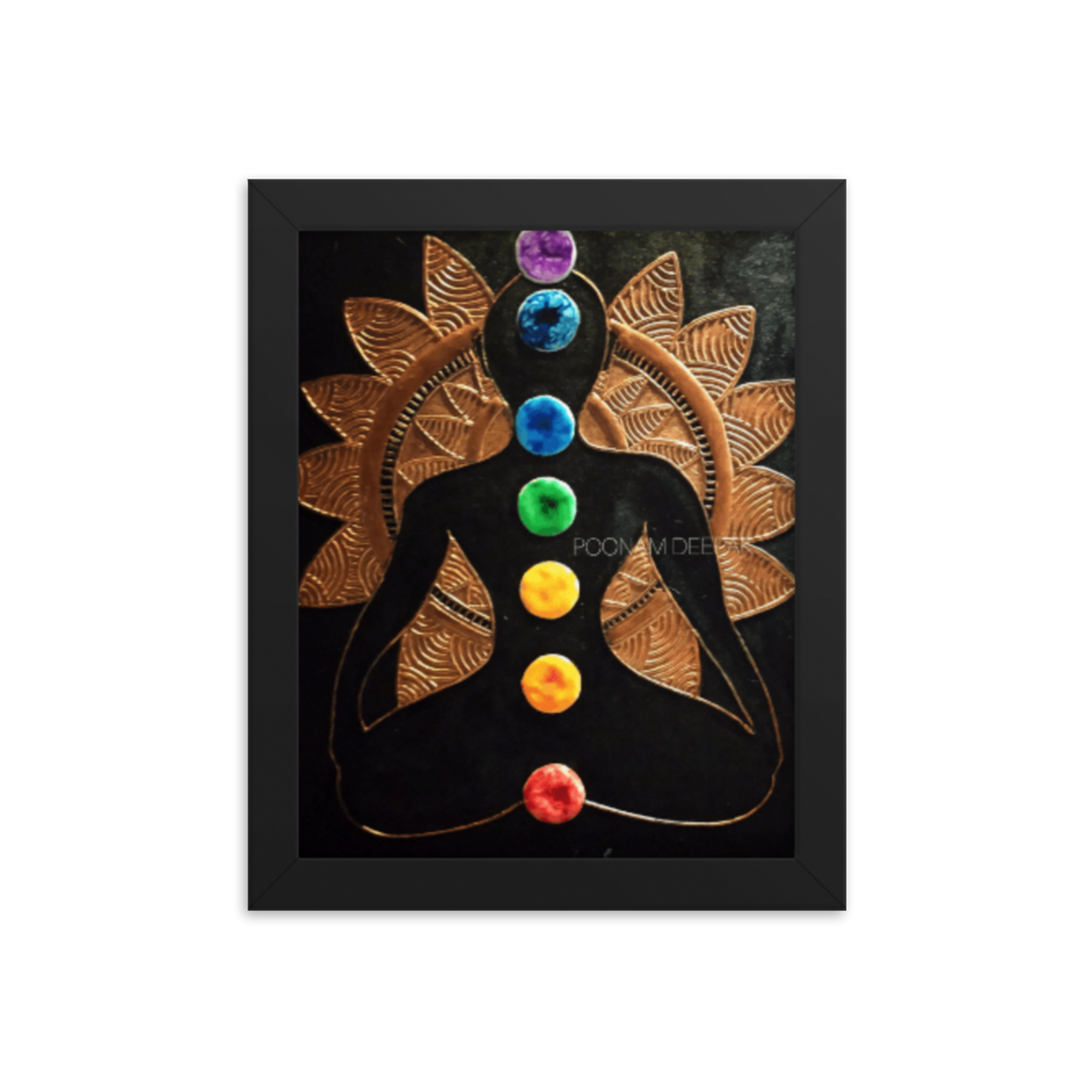 The Chakra Cone Art 3D Acrylic Original Painting By Poonam Deepak Wadhawan