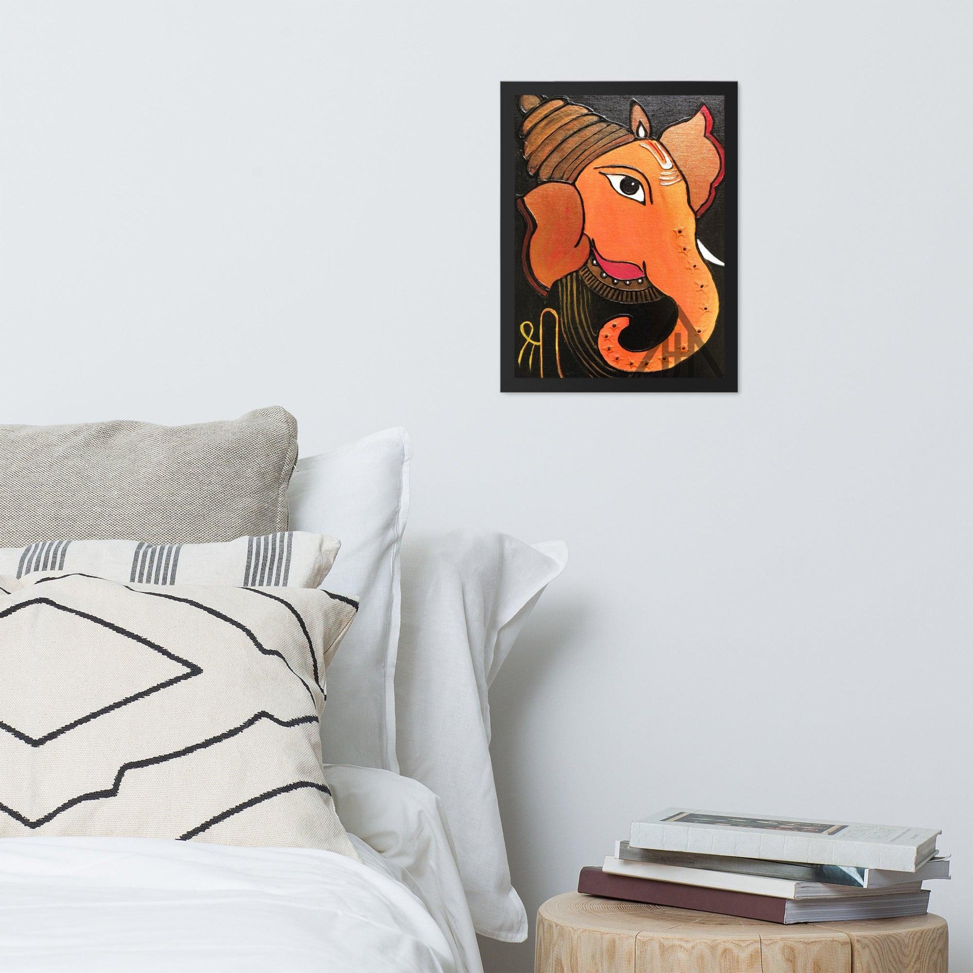 Lord Ganesha Framed 3D Acrylic Original Painting By Poonam Wadhawan - JAI HO INDIA