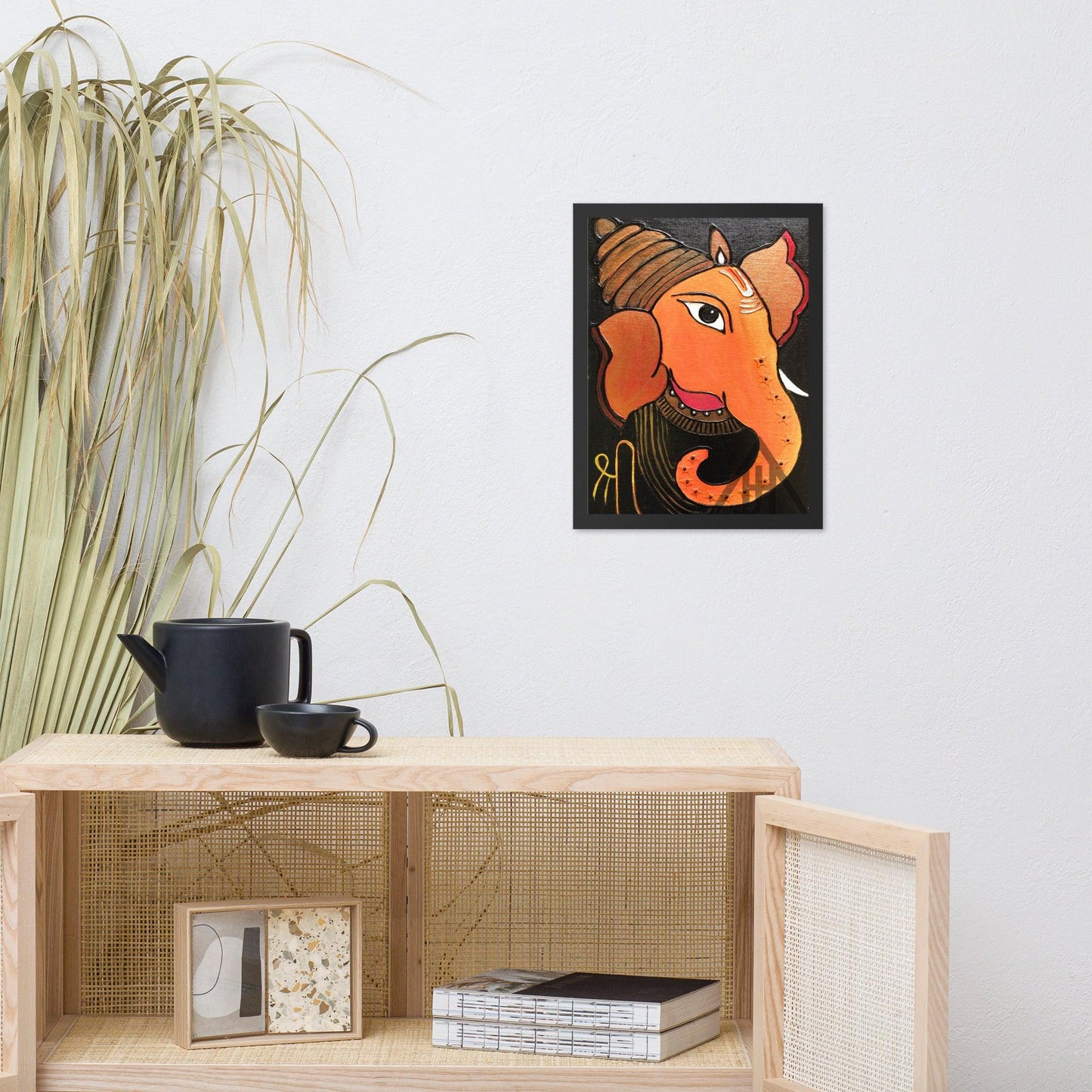 Lord Ganesha Framed 3D Acrylic Original Painting By Poonam Wadhawan - JAI HO INDIA