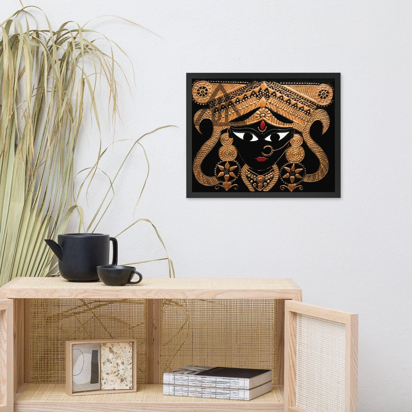 Goddess Kali Maa Framed 3D Acrylic Original Painting By Apoorva Wadhawan - JAI HO INDIA