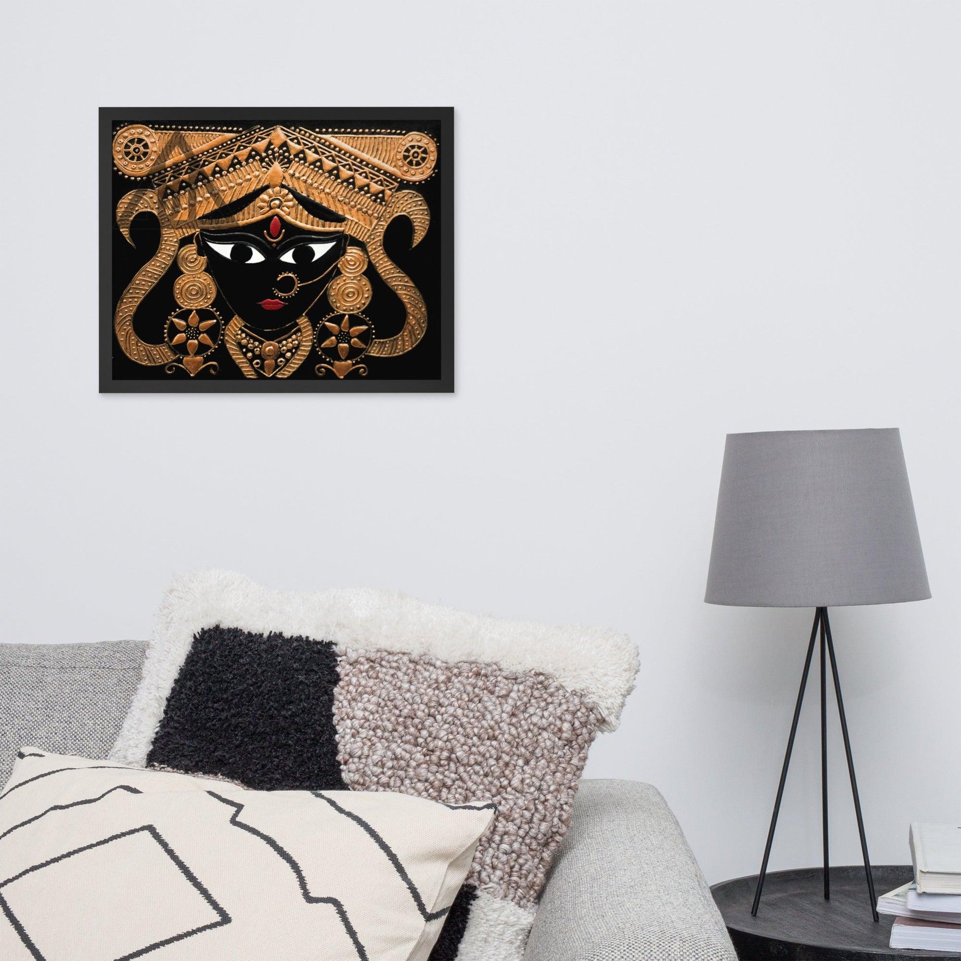 Goddess Kali Maa Framed 3D Acrylic Original Painting By Apoorva Wadhawan - JAI HO INDIA