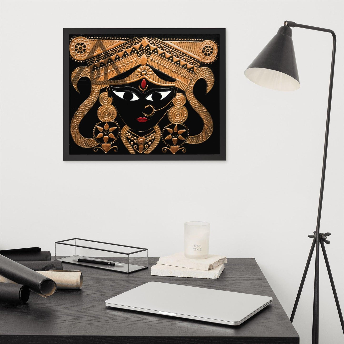 Goddess Kali Maa Framed 3D Acrylic Original Painting By Apoorva Wadhawan - JAI HO INDIA