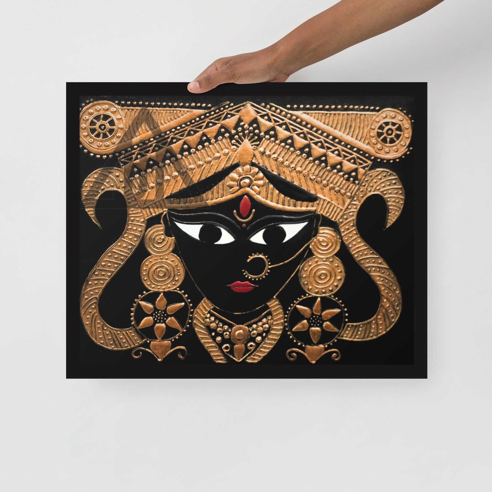 Goddess Kali Maa Framed 3D Acrylic Original Painting By Apoorva Wadhawan - JAI HO INDIA