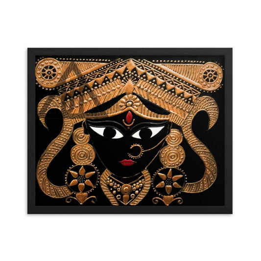 Goddess Kali Maa Framed 3D Acrylic Original Painting By Apoorva Wadhawan - JAI HO INDIA