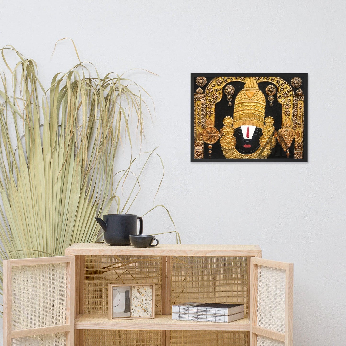 Venketeshwara Tirupati Balaji Cone Art 3D Painting 16" x20" 1.2Kgs by Apoorva Wadhawan - JAI HO INDIA