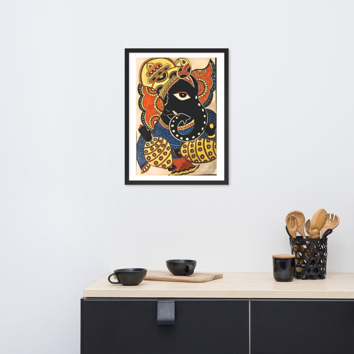 Colorful Lord Ganesha Painting Print - JAI HO INDIA