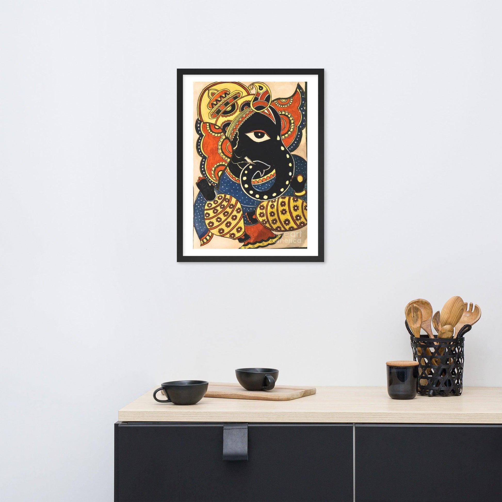 Colorful Lord Ganesha Painting Print - JAI HO INDIA