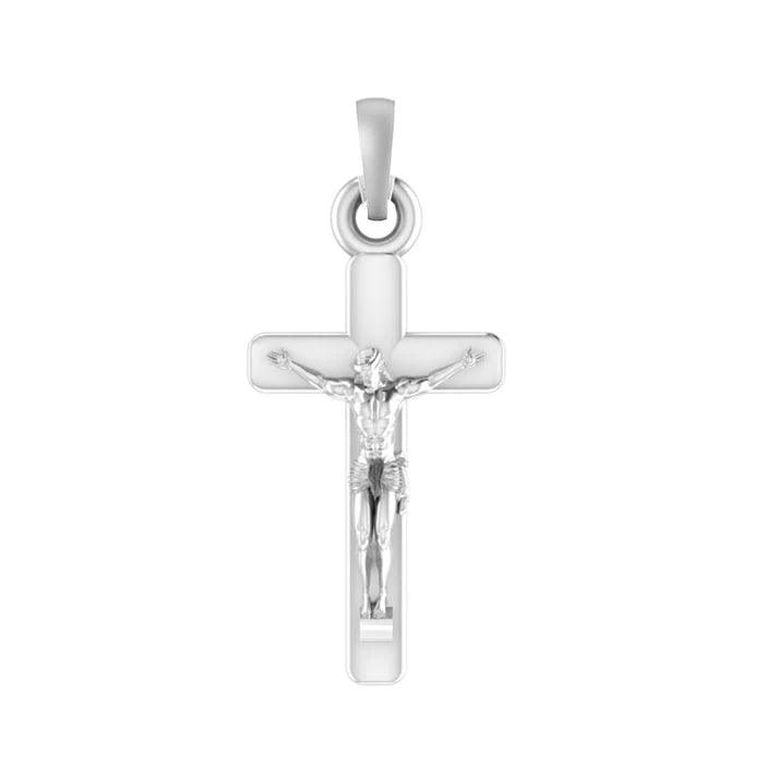 Jesus Christ Cross Pendant In Sterling Silver - JAI HO INDIA