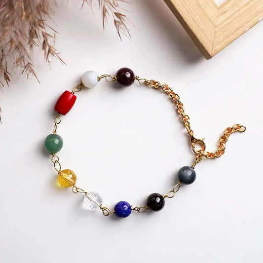 Navratan Bracelet In Crystal