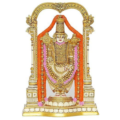 Tirupati Balaji Statue Balaji Idol Decorative Showpiece 8 inches - JAI HO INDIA