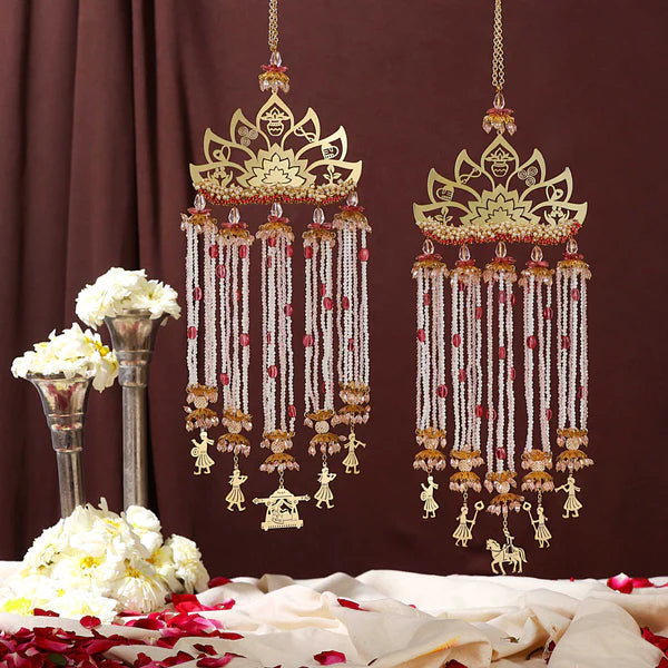 7 vows Heavy Bridal Kaleera With Baraat Charms