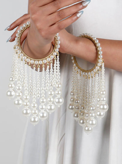 Pearl Dangle Hanging Kaleera Bangles