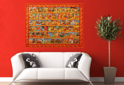 The Ramayana Original Painting By Poonam Deepak Wadhawan 42 inches x 54 inches - JAI HO INDIA