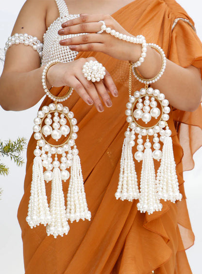 Beautiful Pearls Designer Kaleera With Bangle