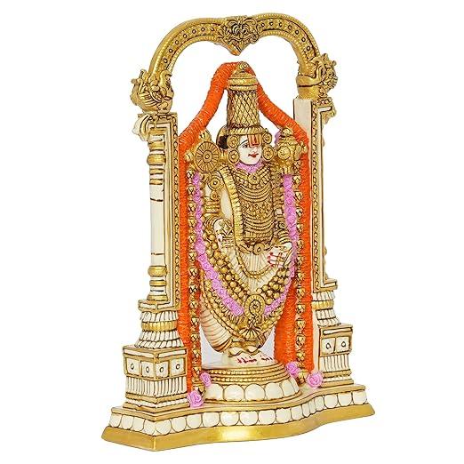 Tirupati Balaji Statue Balaji Idol Decorative Showpiece 8 inches - JAI HO INDIA