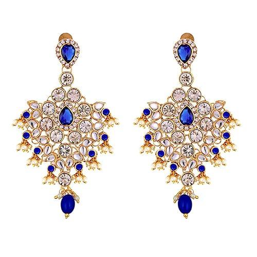 Blue Full Bridal Jewelry Set For Indian Wedding - JAI HO INDIA