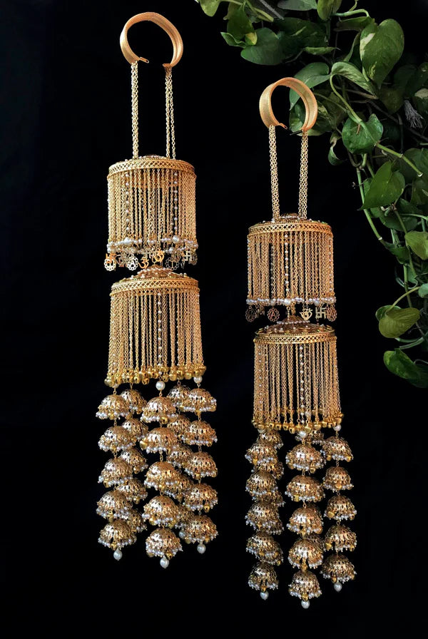 Heavy Long Jhumka Kaleera With Charms 17 inches