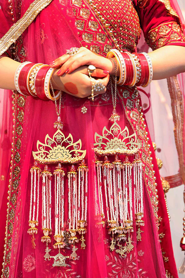 7 vows Heavy Bridal Kaleera With Baraat Charms