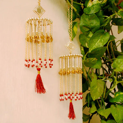 Traditional Ghungroo Bells Red Bridal Kaleera