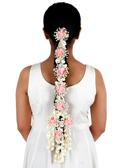 Traditional Floral Hair Braid Accessory