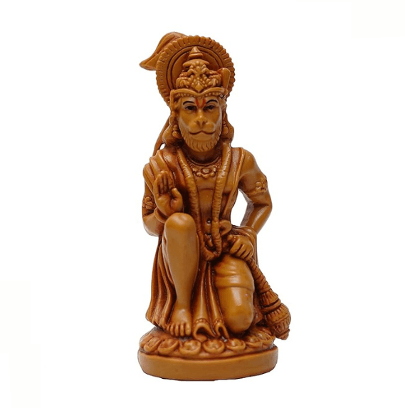 Lord Hanuman Idol For Car Dashboard In Resin 4.5 inches Hanuman Statue - JAI HO INDIA