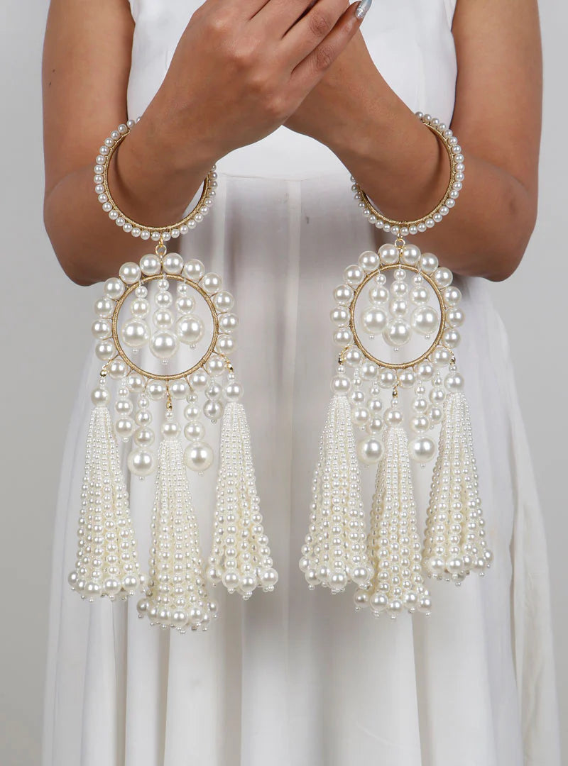 Beautiful Pearls Designer Kaleera With Bangle