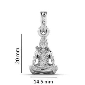 Lord Shiva Sterling Silver Pendant - JAI HO INDIA