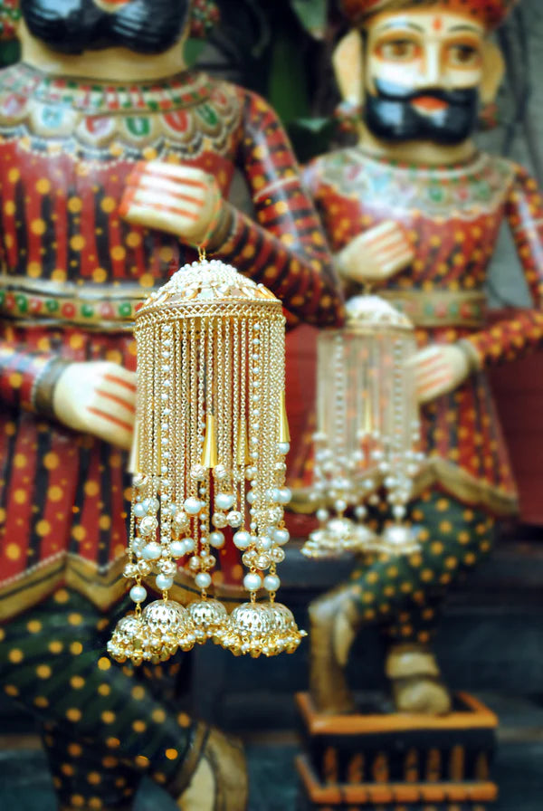 Traditional Punjabi Bridal Kaleera With Pearls