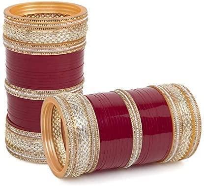 Bridal Chooda Wedding Bangles Set Punjabi Wedding Chuda Set For Indian Wedding - JAI HO INDIA