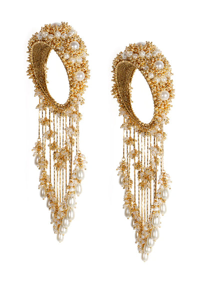 Elegant Pearl Hanging Kaleera with Kadas