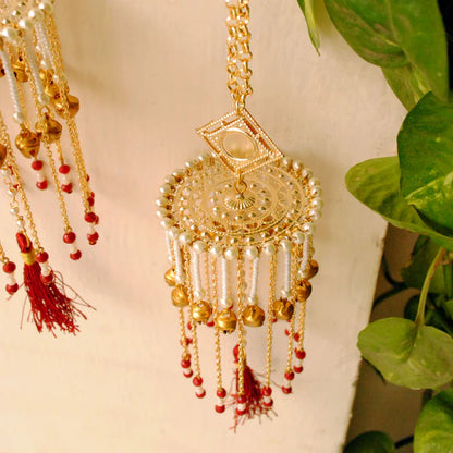 Traditional Ghungroo Bells Red Bridal Kaleera