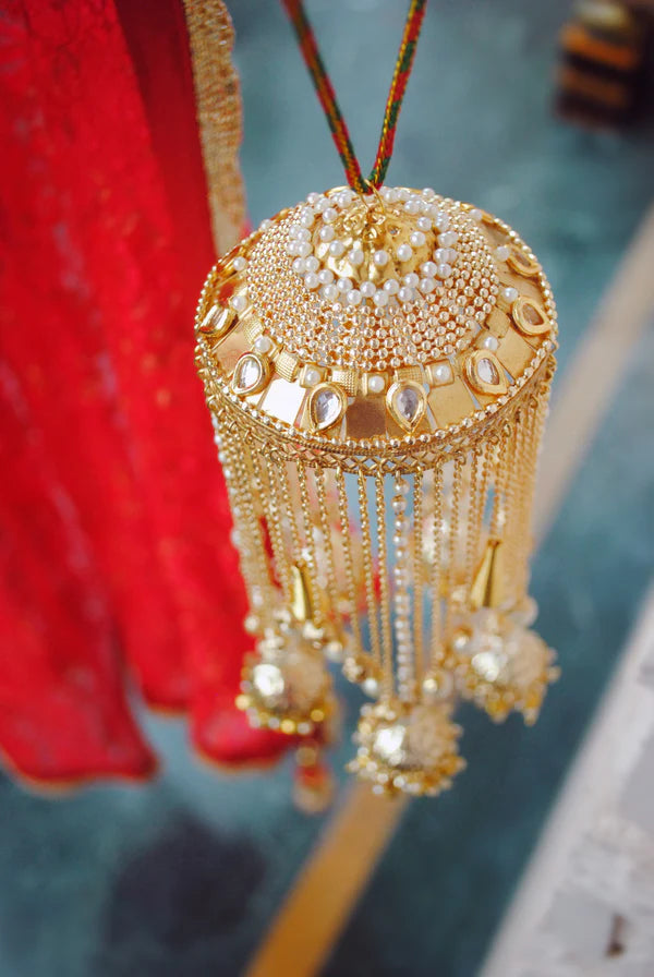 Traditional Punjabi Bridal Kaleera With Pearls