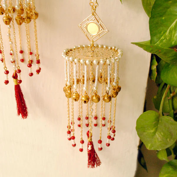 Traditional Ghungroo Bells Red Bridal Kaleera