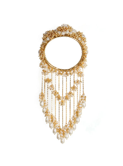 Elegant Pearl Hanging Kaleera with Kadas