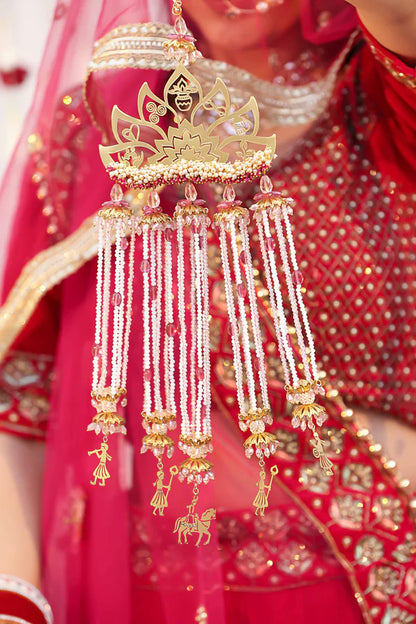 7 vows Heavy Bridal Kaleera With Baraat Charms