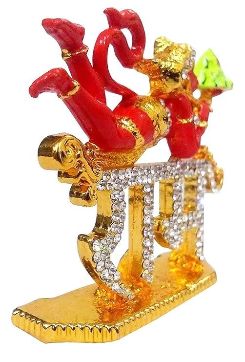 Flying Hanuman With Ram For Car Dashboard Small Showpiece - JAI HO INDIA