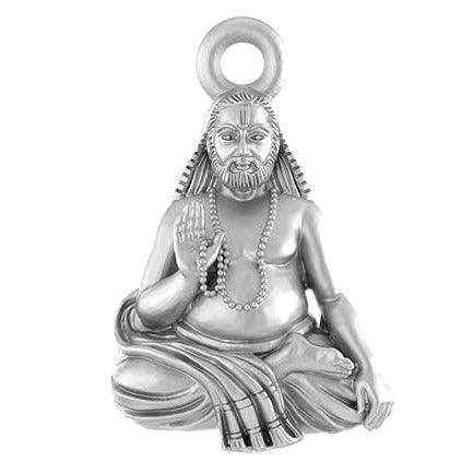 Shri Raghavendra Swamy Sterling Silver Pendant - JAI HO INDIA