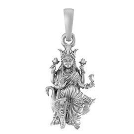 Goddess Mansa Devi Sterling Silver Pendant - JAI HO INDIA
