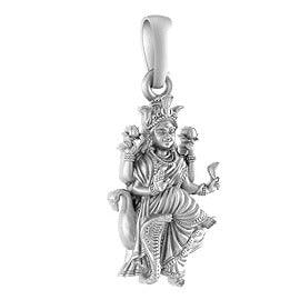 Goddess Mansa Devi Sterling Silver Pendant - JAI HO INDIA