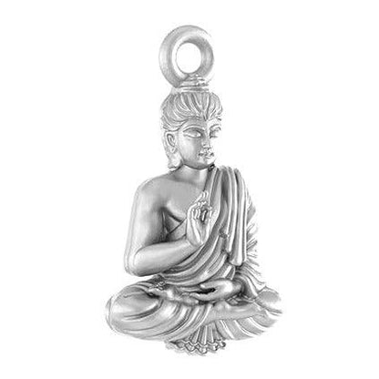 Gautam Buddha Sterling Silver Pendant - JAI HO INDIA