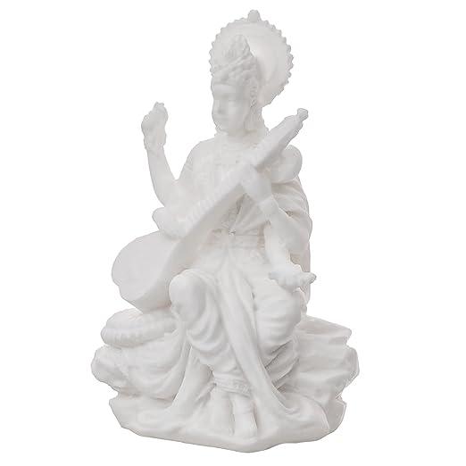 Goddess Saraswati Idol Hindu Goddess Saraswati Maa Decorative Showpiece 3 inches - JAI HO INDIA